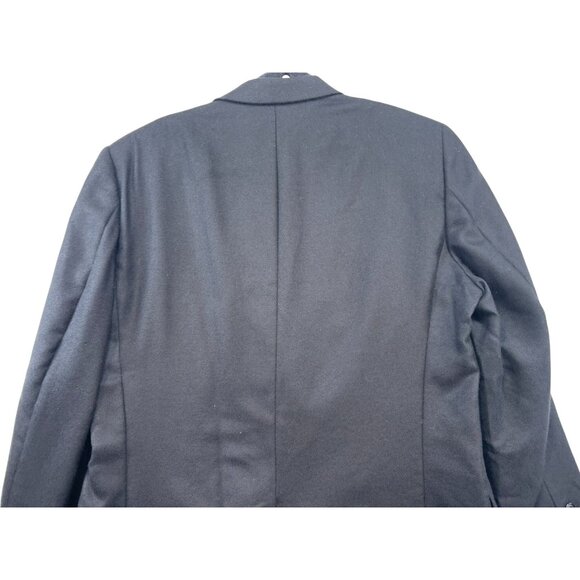 John W. Nordstrom Mens Black Cashmere Blazer Jacket Size 42 L-T Made In Canada - Picture 12 of 12